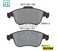 BRAKE PAD SET DISC BRAKE 2482601 FOR RENAULT GRAND/SCENIC/III M9R610/615 2.0L