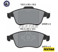 BRAKE PAD SET DISC BRAKE 2482601 FOR RENAULT GRAND/SCENIC/III M9R610/615 2.0L