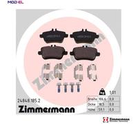Brake pads 24848.185.2 ZIMMERMANN for MERCEDES-BENZ SLK A-CLASS CLA Coupe SLC