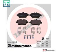 Brake pads 24848.185.2 ZIMMERMANN for MERCEDES-BENZ SLK A-CLASS CLA Coupe SLC