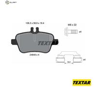 TEXTAR 2484805 Brake pad set