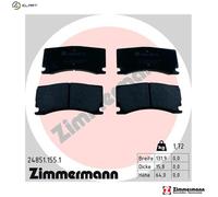 ZIMMERMANN 24851.155.1 Brake pad set