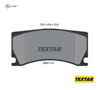 Brake Pads Set 2485101 Front / Rear Textar C2P15994 1610696480