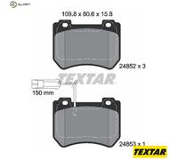 Brake Pad Set For Disc Front Fits Alfa Romeo 159 Brera Spider TEXTAR 2485201
