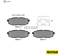 REAR BRAKE PADS SET for SCION SUBARU TOYOTA