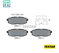 REAR BRAKE PADS SET for SCION SUBARU TOYOTA