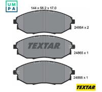 Fits TEXTAR 2486401 BRAKE PADS /RH/F/EPICA 06- UK Stock