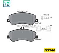 Brake pads 2486701 TEXTAR for MERCEDES-BENZ GLK-CLASS