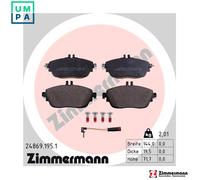 ZIMMERMANN 24869.195.1 Brake pad set