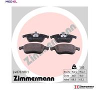 BRAKE PAD SET DISC BRAKE 24870.180.1 FOR RENAULT TALISMAN LAGUNA/III/Sportour