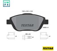 Textar 2488301 Brake Pad Set, Disc Brake
