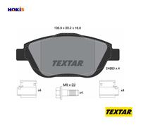 Brake Pads For Disc Fits Citroën C3 DS3 DS Opel Peugeot Vauxhall TEXTAR 2488301