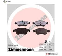ZIMMERMANN 24914.980.1 Brake pad set