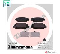 ZIMMERMANN 24915.170.1 Brake pad set