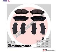 ZIMMERMANN 24918.150.1 Brake pad set