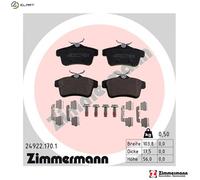 BRAKE PAD SET DISC BRAKE 24922.170.1 FOR CITROEN RHD /AHV /AHS 2.0L 4cyl DS4