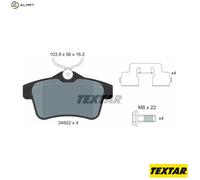 BRAKE PAD SET DISC BRAKE 2492204 FOR CITROEN DS BHZ /BHX /9HD 1.6L AHX 2.0L 4cyl