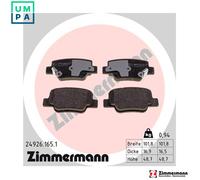BRAKE PAD SET DISC BRAKE 24926.165.1 FOR TOYOTA 2ZR-FAE 1.8L 2AD-FHV 2.2L 4cyl