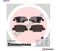 ZIMMERMANN 24926.165.1 Brake pad set