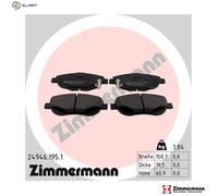 BRAKE PAD SET DISC BRAKE 24946.195.1 FOR TOYOTA 2AD-FHV/FTV 2.2L 2WW 2.0L 4cyl