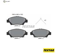BRAKE PAD SET DISC BRAKE 2497901 FOR HONDA R18ZH/R18Z5 1.8L 5/3L15B 1.5L 4cyl
