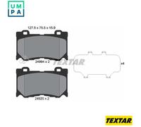 Genuine OE Textar Brake Pads Full Set Of 4 Front 2499401