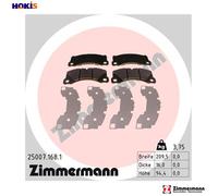 ZIMMERMANN 25007.168.1 Brake pad set