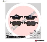 BRAKE PAD SET DISC BRAKE 25014.183.1 FOR BMW B37D15A B38B15A 1.5L 3cyl B47D20