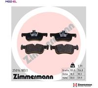 BRAKE PAD SET DISC BRAKE 25014.183.1 FOR BMW B37D15A B38B15A 1.5L 3cyl B47D20