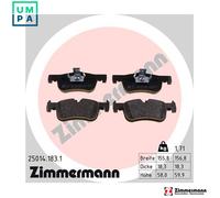 BRAKE PAD SET DISC BRAKE 25014.183.1 FOR BMW B37D15A B38B15A 1.5L 3cyl B47D20