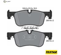 Brake Pads Set Front Textar 2501401 2464193 34112464193 34116850567 34116858910