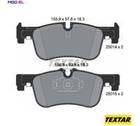 BRAKE PAD SET DISC BRAKE 2501401 FOR BMW B37D15A B38B15A 1.5L 3cyl 1 Van F20