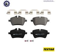 Textar Front Brake Pad Set 2502801 - Brembo System, 114.8mm Width, Fits BMW