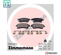 Brake pads 25031.185.2 ZIMMERMANN for OPEL CHEVROLET
