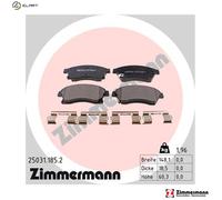 ZIMMERMANN 25031.185.2 Brake pad set
