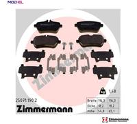 BRAKE PAD SET DISC BRAKE 25071.190.2 FOR MERCEDES-BENZ M276.824/825 3.0L 6cyl