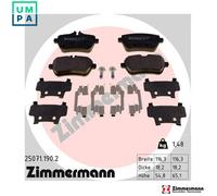 ZIMMERMANN 25071.190.2 Brake pad set