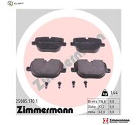 Brake pads 25085.170.1 ZIMMERMANN for LAND ROVER RANGE ROVER Mk III