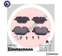 Brake pads 25085.170.1 ZIMMERMANN for LAND ROVER RANGE ROVER Mk III