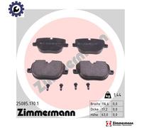 Brake pads 25085.170.1 ZIMMERMANN for LAND ROVER RANGE ROVER Mk III