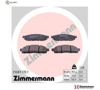 BRAKE PAD SET DISC BRAKE 25087.170.1 FOR NISSAN NV200/Bus/EVALIA/Van 1.5L 4cyl