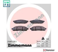 ZIMMERMANN 25087.170.1 Brake pad set
