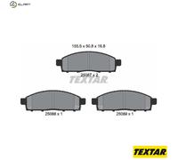 Textar Brake Pads 2508701 - Genuine OE Front Set of 4 - Fits Nissan NV200/Evalia, Delica D3