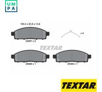 BRAKE PAD SET DISC BRAKE 2508703 FOR MITSUBISHI L200/TRITON/Platform/Chassis