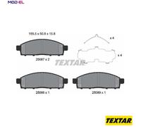 Brake Pads Set 2508703 Front Textar 6000611054 4605A623 4605B158 4605B233