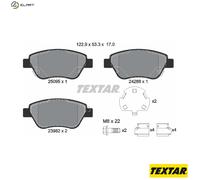 Brake pads 2509501 TEXTAR for OPEL ADAM