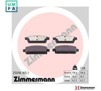 ZIMMERMANN 25096.165.1 Brake pad set