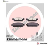 ZIMMERMANN 25096.165.1 Brake pad set