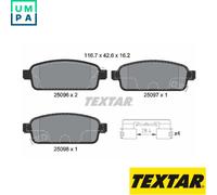 BRAKE PAD SET DISC BRAKE 2509606 FOR OPEL ZAFIRA/TOURER/VAN ASTRA/H/FAMILY/J