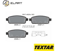 BRAKE PAD SET DISC BRAKE 2509606 FOR OPEL ZAFIRA/TOURER/VAN ASTRA/H/FAMILY/J